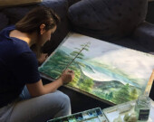Pour Sepideh Saba sa relation avec la forêt est intense et chaque arbre a une âme. | Photo de Nathalie Astruc  