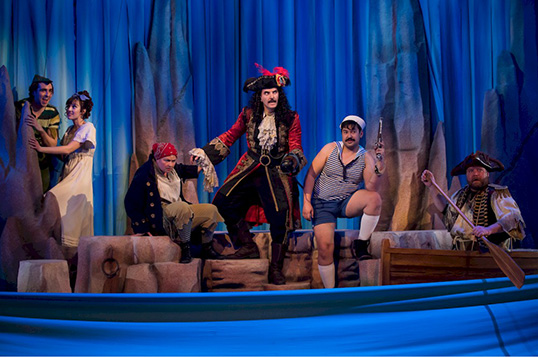 Anything that can go wrong goes wrong for Peter Pan and cast in this comedic mayhem. | Photo by Eric Kozakiewicz  