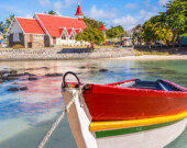 Une vue de l’île Maurice avec son décor paradisiaque.  