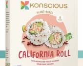 Le California Roll à base de plantes
de la compagnie Konscious Foods.