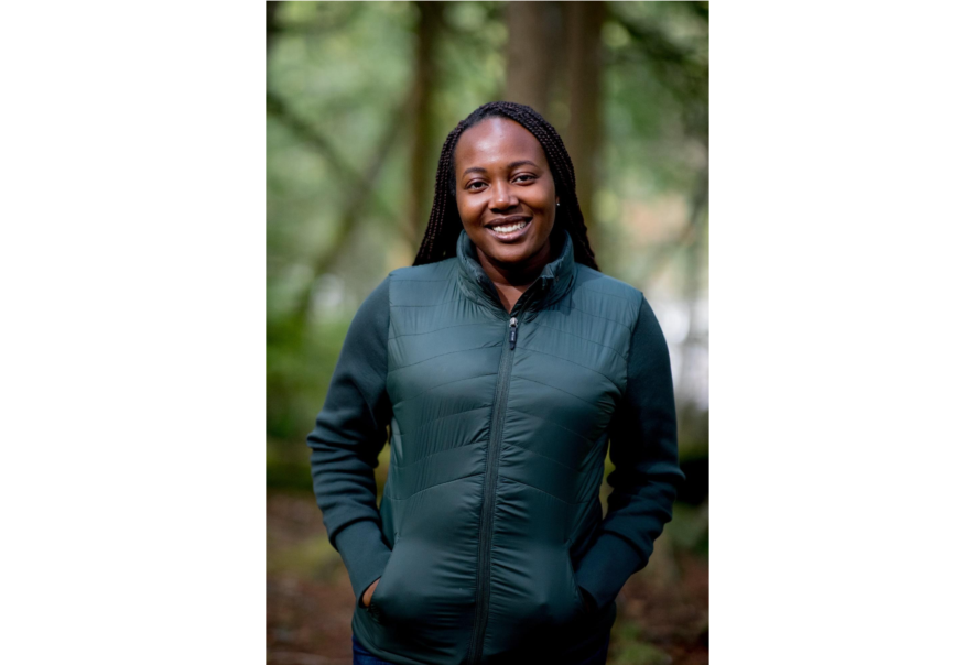 Blanche Monabeka, Animatrice du panel. | Crédit : Gaetan Nerincx  