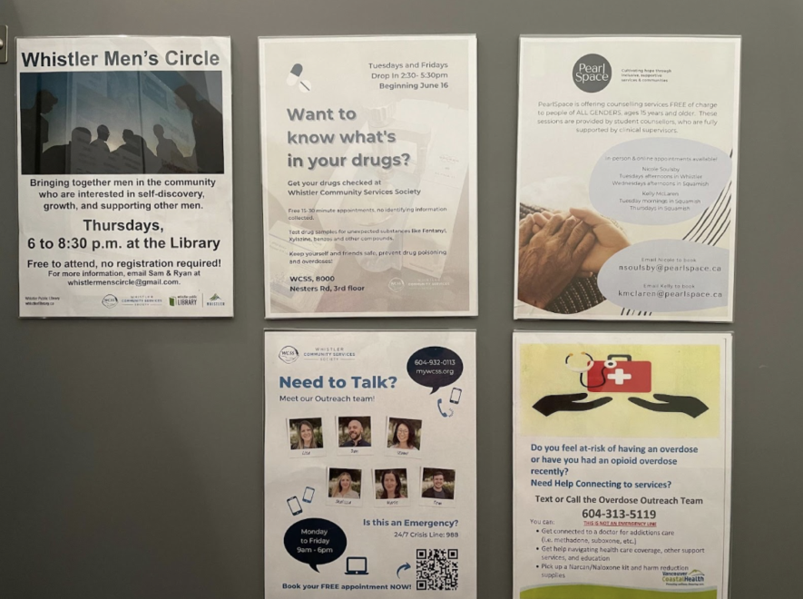 Des affiches de prévention pour inciter à parler de sa santé mentale à la librairie de Whistler | Suzanne Leenhardt  