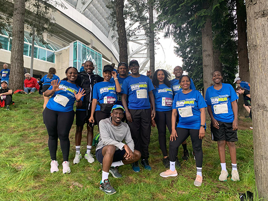 TanBC members at the Sun Run. | Photo courtesy of TanBC
.  