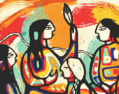 Event image for Ashleigh Giffen’s “Teach Me About You” workshop; artwork by Anishinaabe artist Mangeshig Pawis-Steckley. — Artwork by Mangeshig Pawis-Steckley, courtesy of Ashleigh Giffen