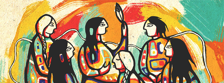 Event image for Ashleigh Giffen’s “Teach Me About You” workshop; artwork by Anishinaabe artist Mangeshig Pawis-Steckley. —  Artwork by Mangeshig Pawis-Steckley, courtesy of Ashleigh Giffen