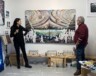 Guo Yan and Pepe Hidalgo standing in front of their work Photo Courtesy of Rachel Chen  