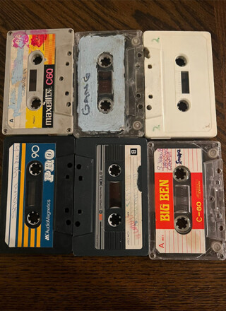 Cassettes from a Fijian Muslim Canadian family in B.C. — Photo courtesy of Muslims in Canada Archives