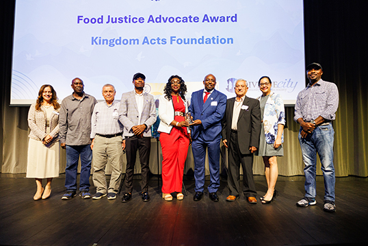 Kingdom Acts Foundation at DIVERSEcity’s Awards of Impact ceremony. | Photo by Pebble Studio.