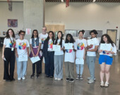 Woven Futures participants at New Westminster Secondary School. &mdash; Photo courtesy of MOSAIC Marketing and Communications Team