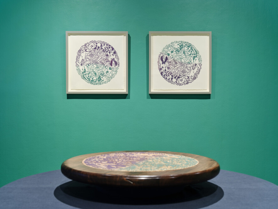 Artworks from Jenie Gao's Where Mountain Cats Live | Credit: Dennis Ha  