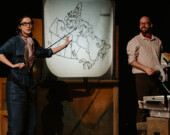 Bianca Richard et Gabriel Robichaud se produiront au théâtre de l’Alliance française de Vancouver dans le cadre de leur pièce Parler Mal. | Photo par Annie France Noël  