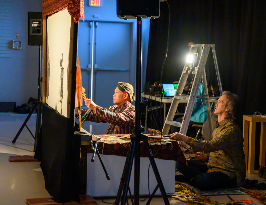 Previous shadow puppet theatre performance at Langley's Celebration of Culture | Photo by Lisa Geddes, Courtesy of Langley Arts Council.  