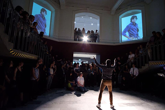 The first showing of Danceboy at the Vancouver Art Gallery. |  Photo by Pardeep Singh  
