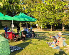 Arbutus community gathers for Neighbourhood Nights event. &mdash; Photo by Liam Hill-Allan