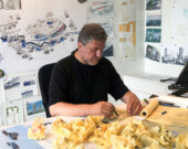 Venelin Kokalov sketching | Photo courtesy of Revery Architecture.   
