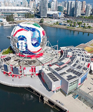Le musée Science World à l’heure du Mondial 2026. | Photo de Brent Thornton  