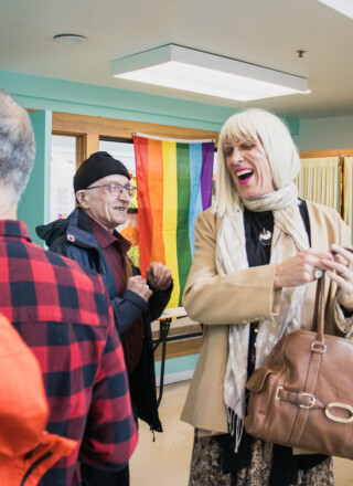 Qmunity's weekly seniors luncheon | Photo courtesy of Olivia Scholes, QMUNITY's Communications Coordinator.   