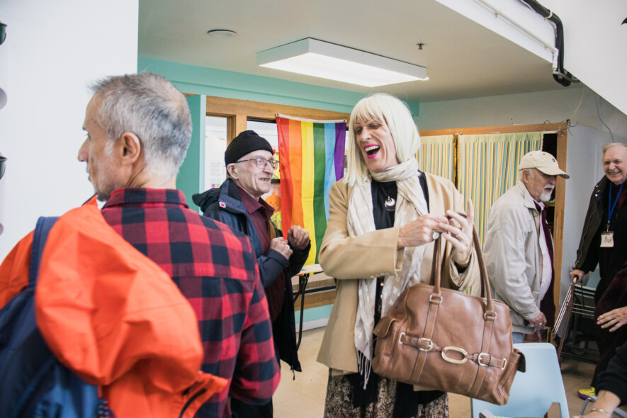 Qmunity's weekly seniors luncheon | Photo courtesy of Olivia Scholes, QMUNITY's Communications Coordinator.   