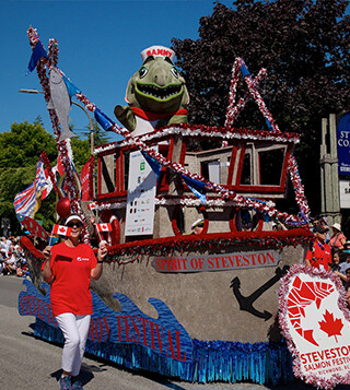 Parade at the Steveston Salmon Festival. | Photo courtesy of Steveston Salmon Festival.  
