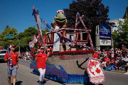 Parade at the Steveston Salmon Festival. | Photo courtesy of Steveston Salmon Festival.  