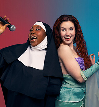 Kat Reynolds in Sister Act and Madison Simms in Disney’s The Little Mermaid. &mdash; Photo by Emily Cooper