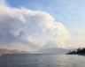 Photo du feu de Bald Range partagée sur les réseaux sociaux le vendredi 7 août, environ 90 minutes après le début de l’incendie | BC Wildfire Service  