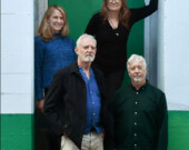 From left to right: Gillian Richards, Gordon Hughes, Joyce Woods and Jean Paul Costaz (photo taken by Oraf, courtesy of Joyce Woods)”  