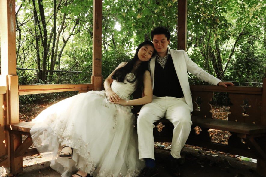 Ayako Karasawa and Kenneth Seto Tynan in Mizuhiki. | Photo by Joelle Wyminga.  