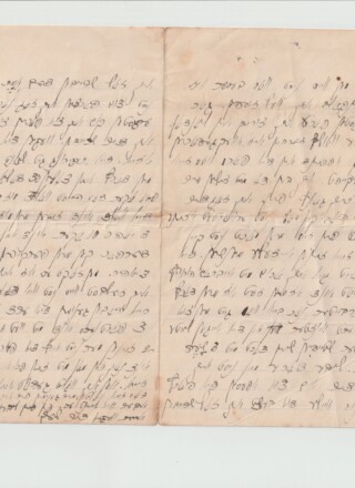 Sample of a homestead grant letter written in Yiddish &mdash; Courtesy of Paul Levine