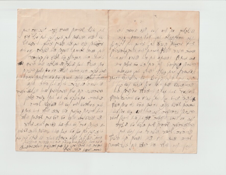 Sample of a homestead grant letter written in Yiddish &mdash; Courtesy of Paul Levine