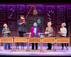 Erla Faye Forsyth, Deborah Williams, Allison Kelly, Barbara Pollar and Jill Daum in Mom’s the Word: Talkin’ Turkey, 2023. | Photo courtesy of Moonrider Products for the Arts Club Theatre Company.   