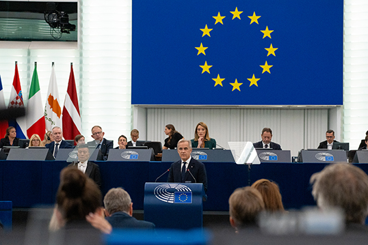Mark Carney à l’Union Européenne. | CC-BY-4.0: © European Union 2026– Source: EP  