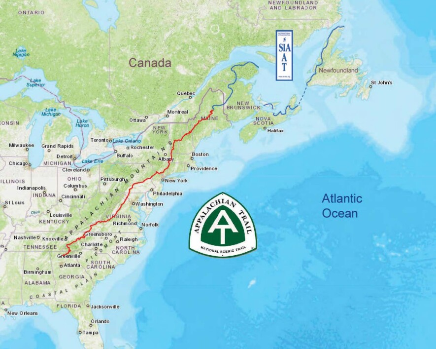 Le sentier complet fait près de 5000 km et combine l'Appalachian Trail et le Sentier international des Appalaches, débutant du sud-ouest des Appalaches en Georgie (États-Unis) jusqu’au nord-est des Appalaches à Terre-Neuve-et-Labrador (Canada).  